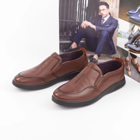 Елегантни обувки за мъже 99106 Кафяво » MeiMall.bg