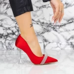 Обувки тип стилет 2SY18 Червено » MeiMall.bg