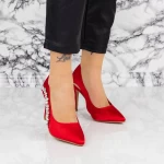 Обувки тип стилет 2XKK7 Червено » MeiMall.bg