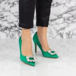 Обувки тип стилет 2YZ3 Зелено » MeiMall.bg