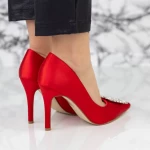 Обувки тип стилет 2YZ3 Червено » MeiMall.bg