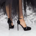 Обувки на токчета и платформа 2DC1 Черен » MeiMall.bg