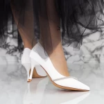 Обувки тип стилет 2DC7 Бял » MeiMall.bg