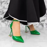 Обувки на токчета 2DC5 Зелено » MeiMall.bg