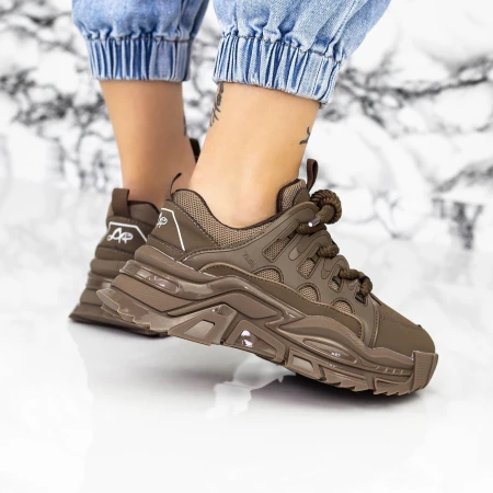 Дамски кецове 2WL86 Каки » MeiMall.bg