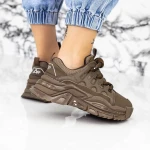 Дамски кецове 2WL86 Каки » MeiMall.bg