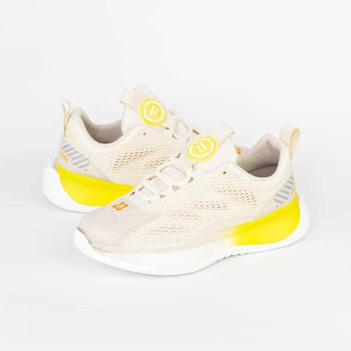Мъжки маратонки T200 Бял-Жълто Mei