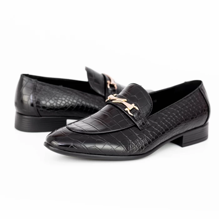 Елегантни обувки за мъже A600-1 Черен Oskon