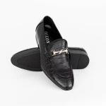 Елегантни обувки за мъже A600-1 Черен Oskon