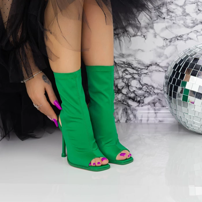 Дамски сандали с тънък ток 2BLD2 Зелено Mei