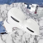 Дамски кецове с платформа K08 Бял » MeiMall.bg
