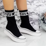 Дамски кецове 99068 Черен » MeiMall.bg