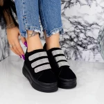 Дамски кецове с платформа 2SZ7 Черен » MeiMall.bg