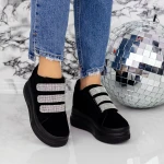 Дамски кецове с платформа 2SZ7 Черен » MeiMall.bg
