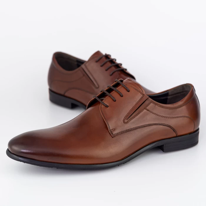 Елегантни обувки за мъже 550-027D Кафяво » MeiMall.bg