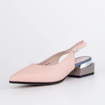 Обувки с дебел ток K1670-61A Розов Jose Simon