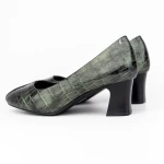 Обувки с дебел ток 7395 Зелено Formazione