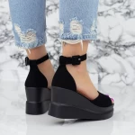 Дамски сандали на платформа 2Y1 Черен Mei