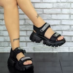 Дамски сандали на платформа 2WL105 Черен Mei