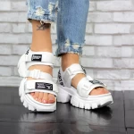 Дамски сандали на платформа 2WL106 Бял Mei