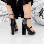 Дамски сандали с дебел ток 2XKK37 Черен Mei