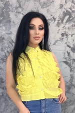 Дамска блуза 9536 Жълто Kikiriki
