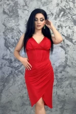 Дамска рокля 75820 Червено » MeiMall.bg