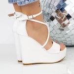 Дамски сандали на платформа 2HXS21 Бял Mei