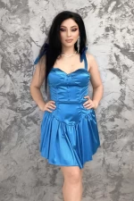 Дамска рокля 10564 Светло синьо » MeiMall.bg