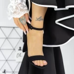 Дамски сандали с дебел ток 2XKK91 Черен Mei