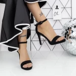 Дамски сандали с тънък ток 2XKK90 Черен Mei