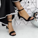 Дамски сандали с дебел ток 2XKK113 Черен Mei