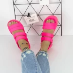 Дамски сандали с нисък ток 2HXS5 Фуксия Mei