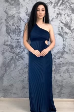 Дамска рокля 51760-1 Тъмно синьо » MeiMall.bg