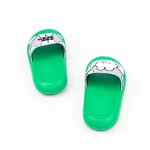 Дамски чехли с ниска подметка 7136-02 Зелено Fashion