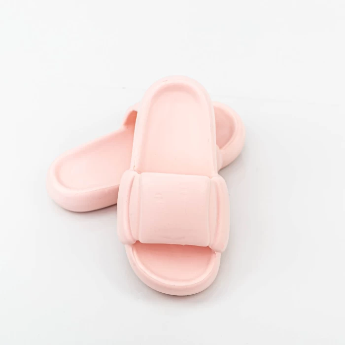 Дамски чехли с ниска подметка 7166 Розов Fashion