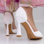 Обувки на тънък ток 3DC22 Бял » MeiMall.bg