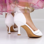 Обувки на тънък ток 3DC21 Бял » MeiMall.bg