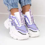Дамски кецове с платформа 2138 Лилаво » MeiMall.bg