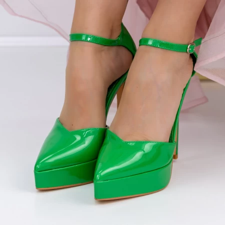 Обувки на токчета и платформа 3XKK9 Зелено » MeiMall.bg