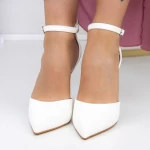 Обувки тип стилет 3XKK10 Бял » MeiMall.bg