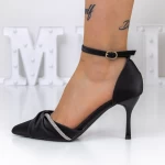 Обувки на тънък ток 3XKK11 Черен » MeiMall.bg