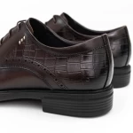 Елегантни обувки за мъже TKH1352 Кафяво » MeiMall.bg