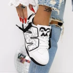 Дамски кецове 3WL37 Бял » MeiMall.bg