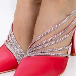 Обувки тип стилет 3MZY1 Червено » MeiMall.bg