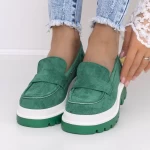 Дамски ежедневни обувки 3LE20 Зелено » MeiMall.bg