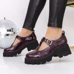 Дамски ежедневни обувки 3LE21 бордо Mei