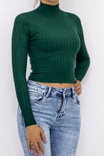 Дамска блуза D643 Тъмнозелено | Fashion