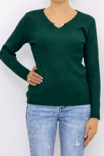 Дамска блуза D695 Зелено | Fashion