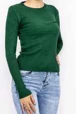 Дамска блуза D716 Зелено » MeiMall.bg